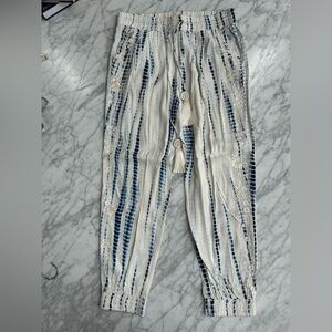 Hemant & Nandita Boho Sheer Drawstring Jogger Pants - Size XL